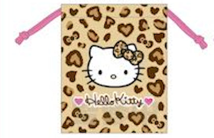 『ハローキティ』HELLO KITTY 2024 GOGOギャル COLLECTION 90s 巾着 ヒョウ【202411再販】